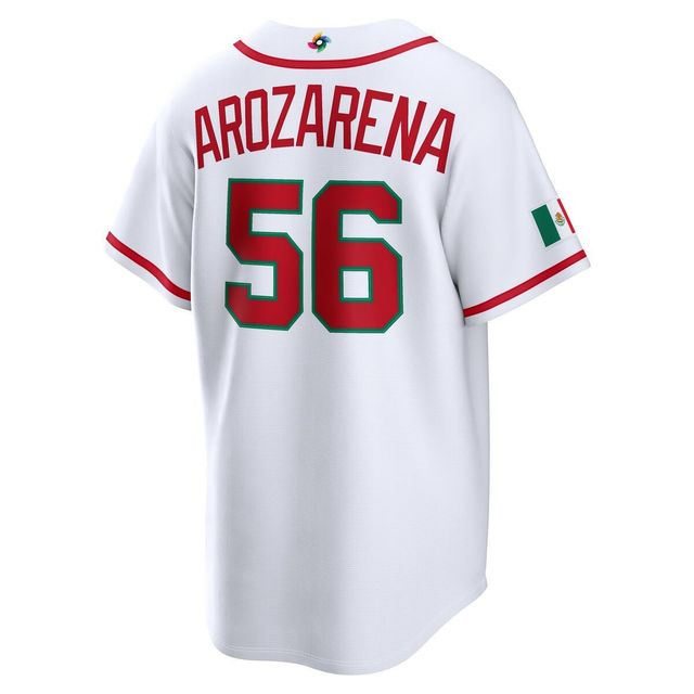 Team Mexico White Arozarena 2026 World Baseball Classic WBC Replica Nike Jersey