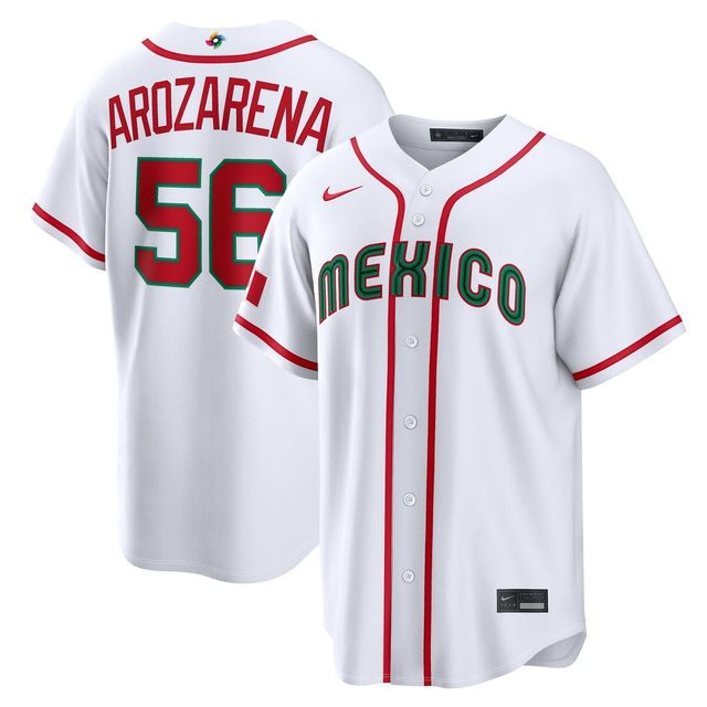 Team Mexico White Arozarena 2026 World Baseball Classic WBC Replica Nike Jersey